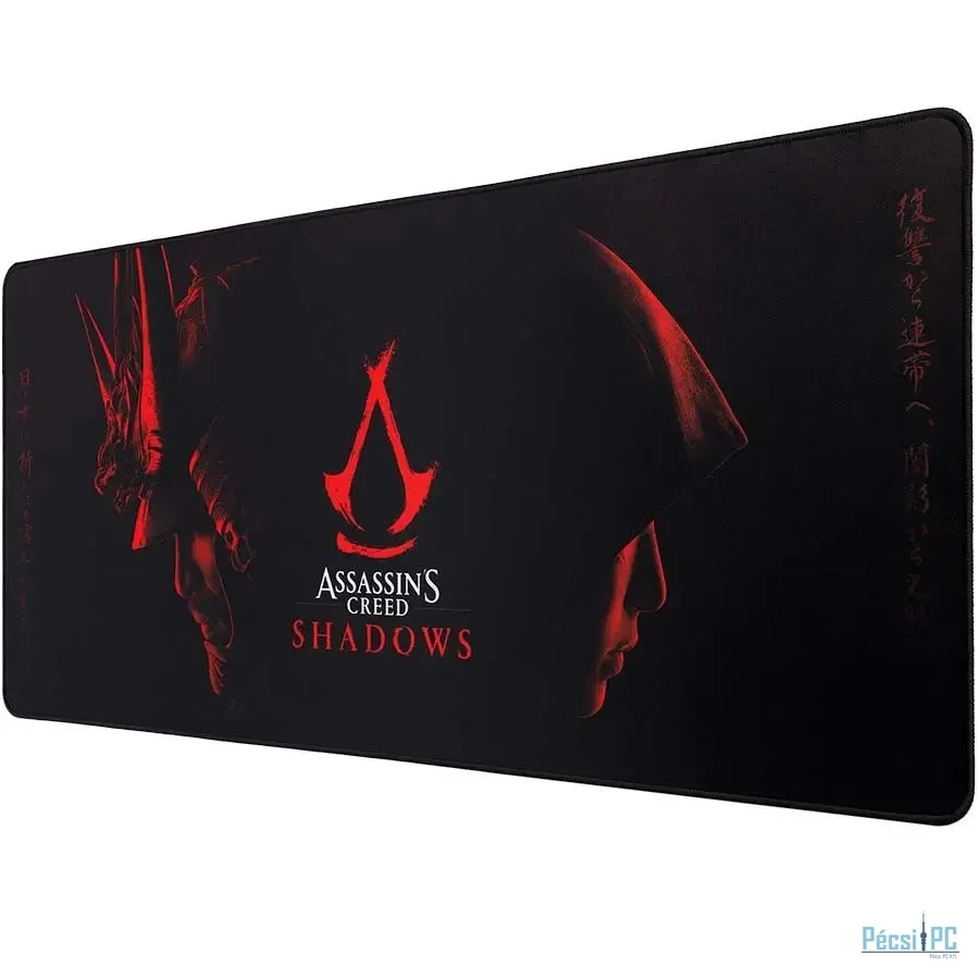 Subsonic Assassin''s Creed Shadows XXL Gaming Egérpad Black/Red