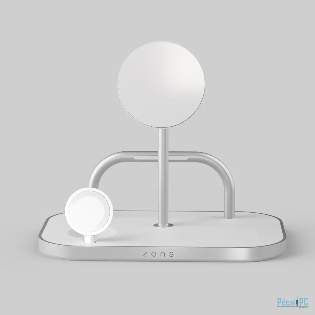 Zens 4-1 Wireless Charger White/Silver