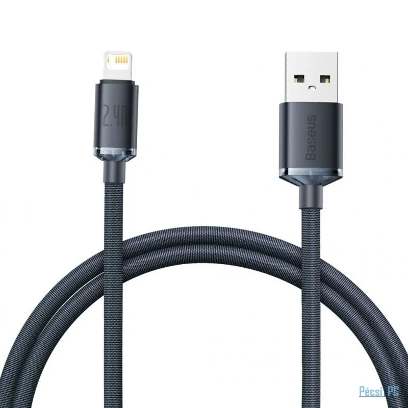 Baseus Crystal Shine USB-A Lightning Cable 1,2m Black