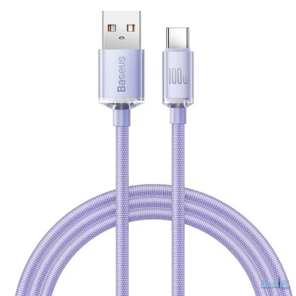 Baseus Crystal Shine USB-C Cable 1,2m Purple