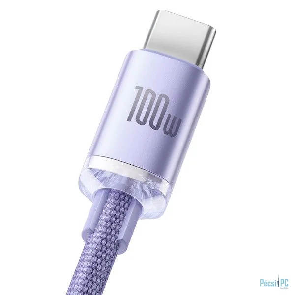 Baseus Crystal Shine USB-C Cable 1,2m Purple