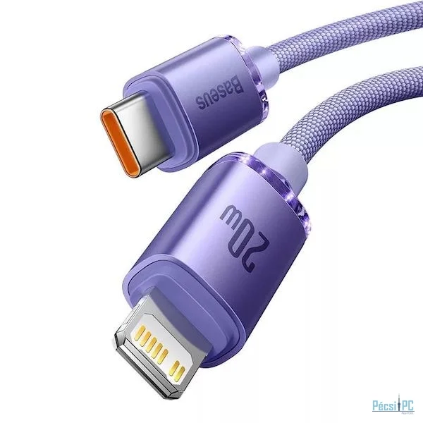 Baseus Crystal Shine USB-C Lightning Cable 20W 1,2m Purple