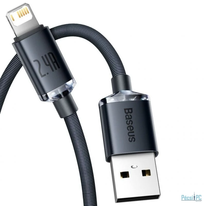 Baseus Crystal Shine USB-Lightning Cable 2m Black