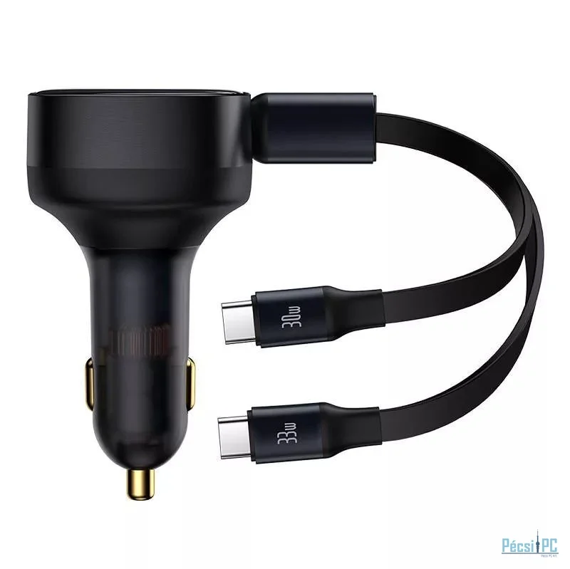 Baseus Enjoyment USB-C 33W Car Charger Black