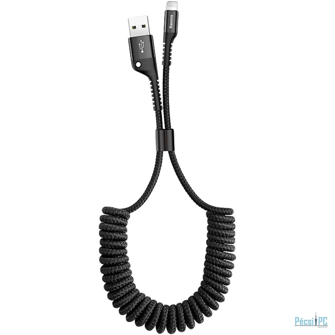 Baseus Fish Eye Spring USB-A - Lightning Cable 2A 1m Black