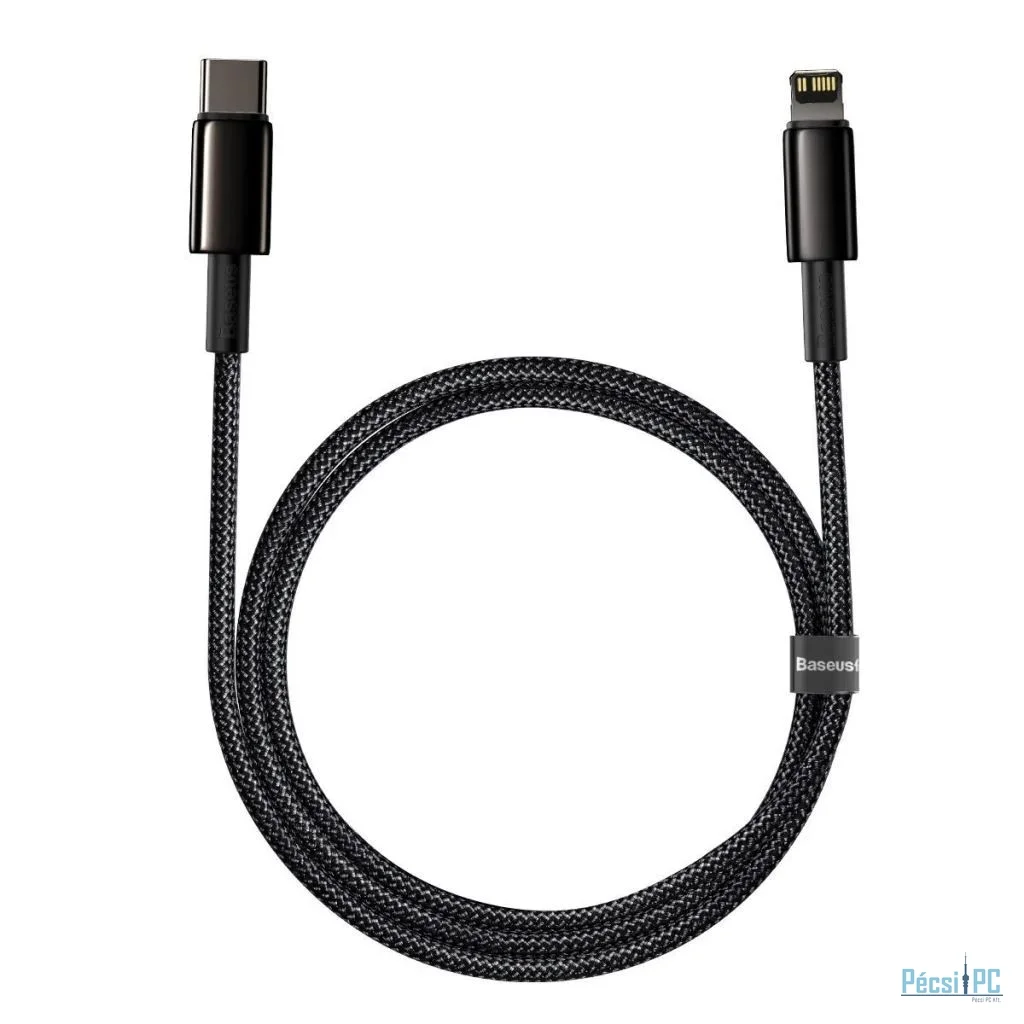 Baseus Tungsten Gold USB-C - Lightning Cable 1m Black