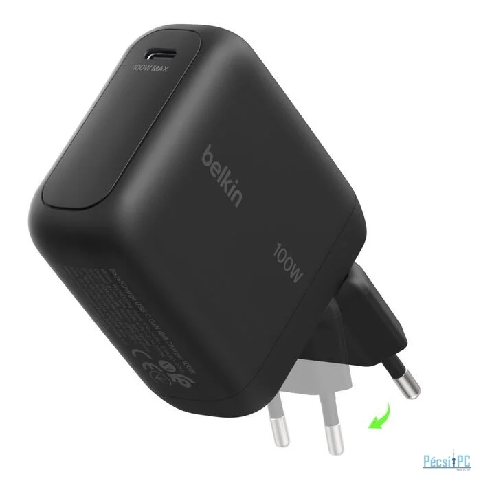 Belkin BoostCharge USB-C-GaN charging adapter Black
