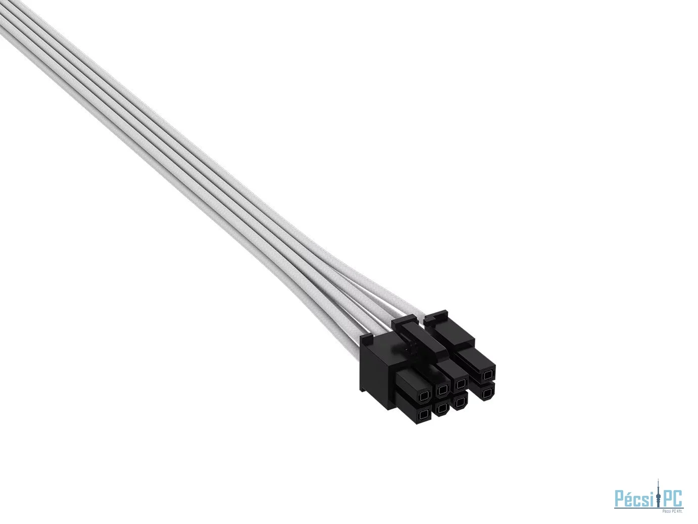 Corsair Elite Premium Individually Sleeved PCIe Cable 8-pin (6+2 Split) Cable Type 5 White