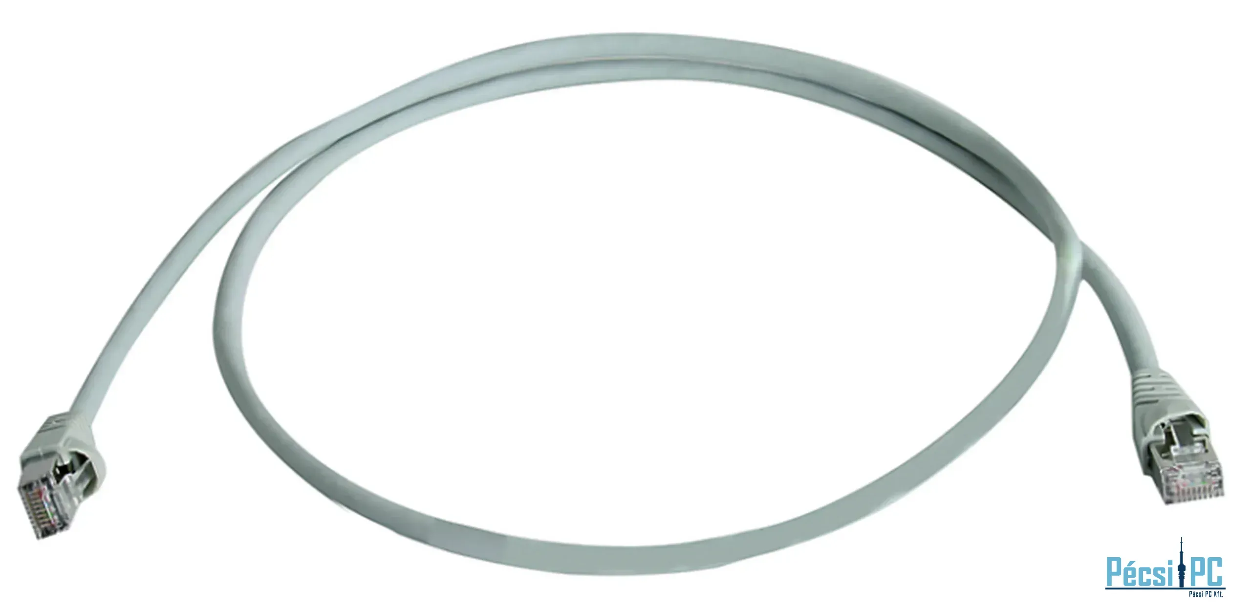 Telegartner Cat 6A Patch kábel  3 m, szürke, árnyékolt, RJ45