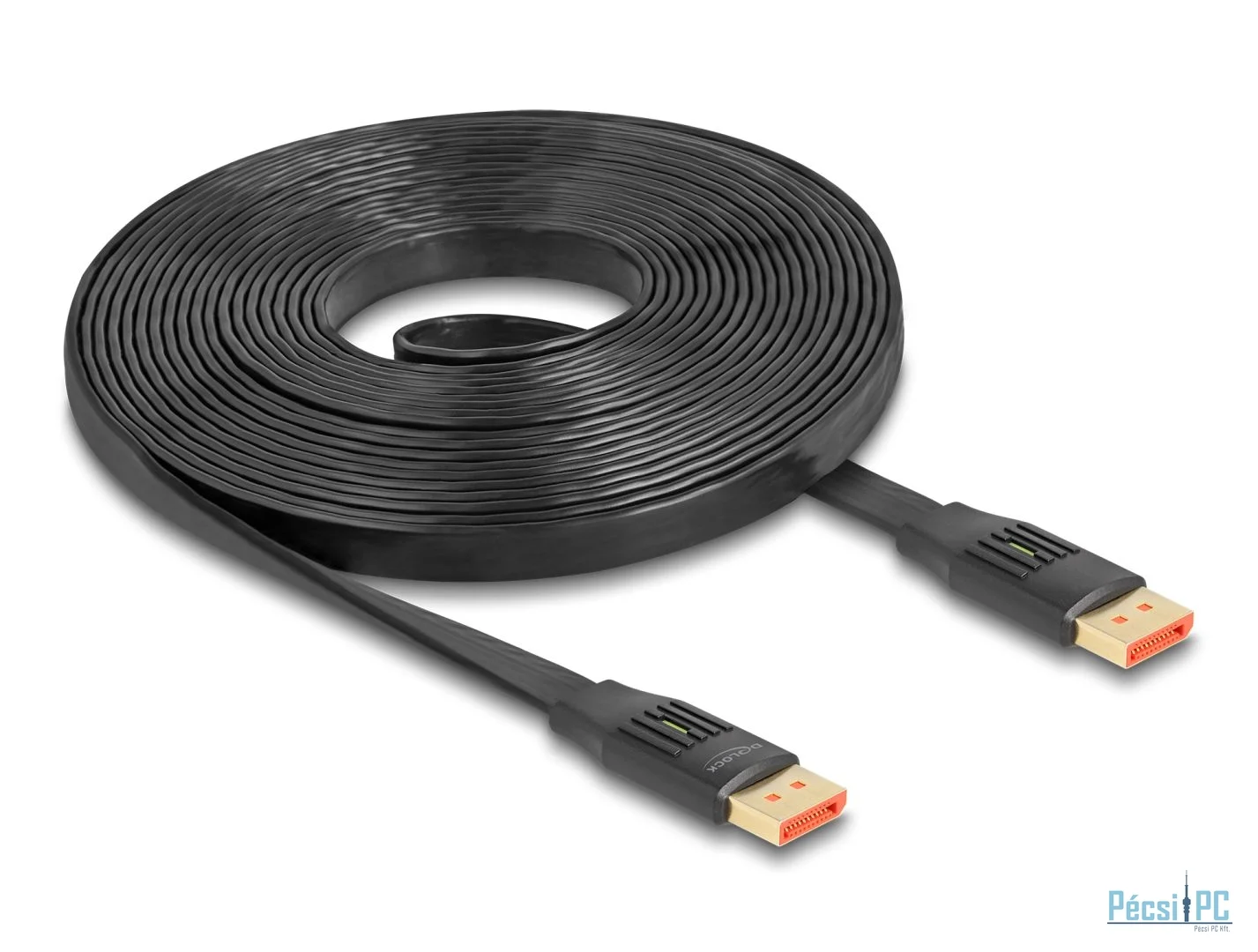 DeLock DisplayPort Flat Ribbon Cable 8K 60Hz 5m Black