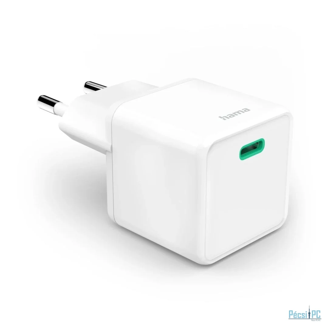 Hama Fast Charger GaN USB-C Super Mini Charger PD 100W White