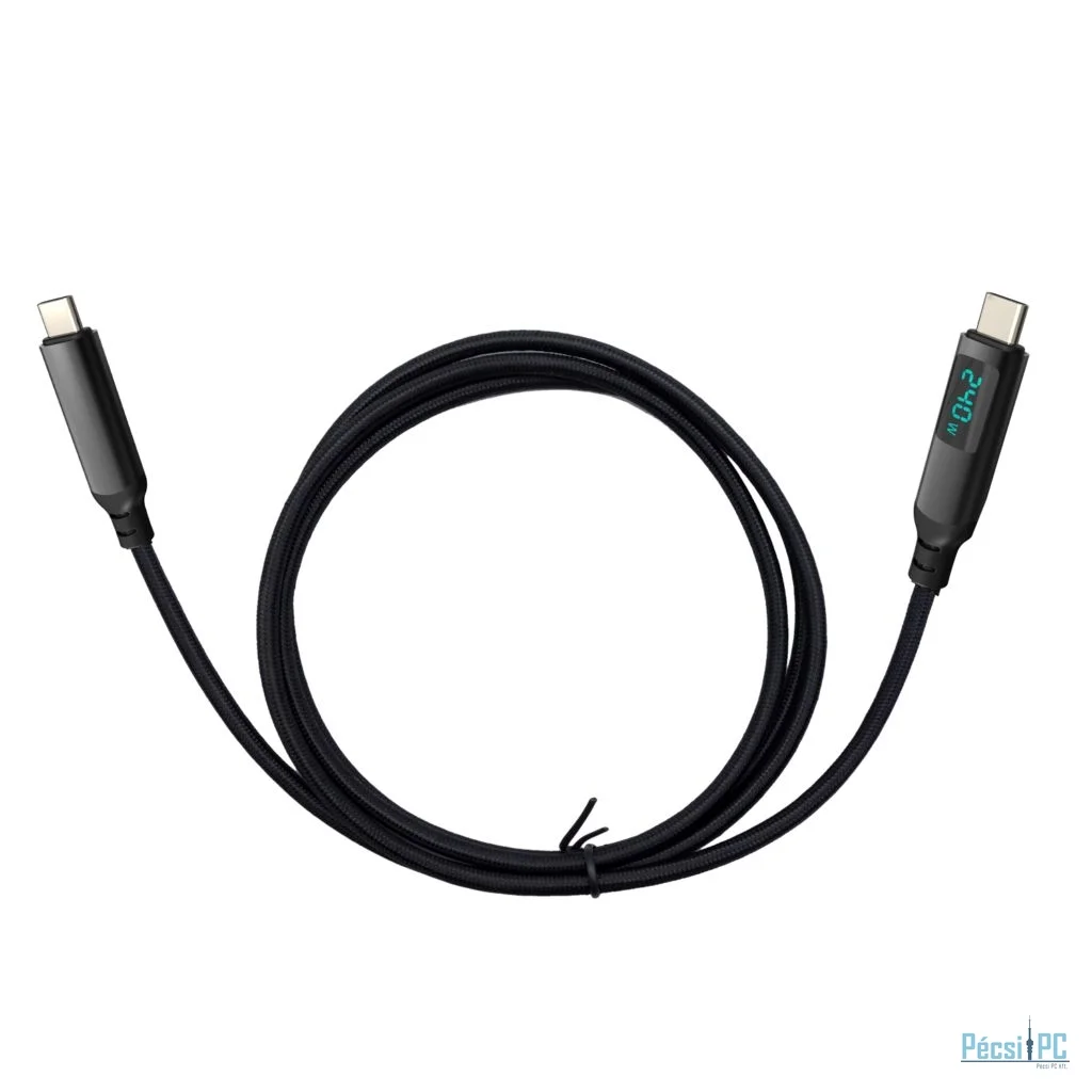I-TEC Thunderbolt 4/USB4 Class Pro Cable 240W with LCD