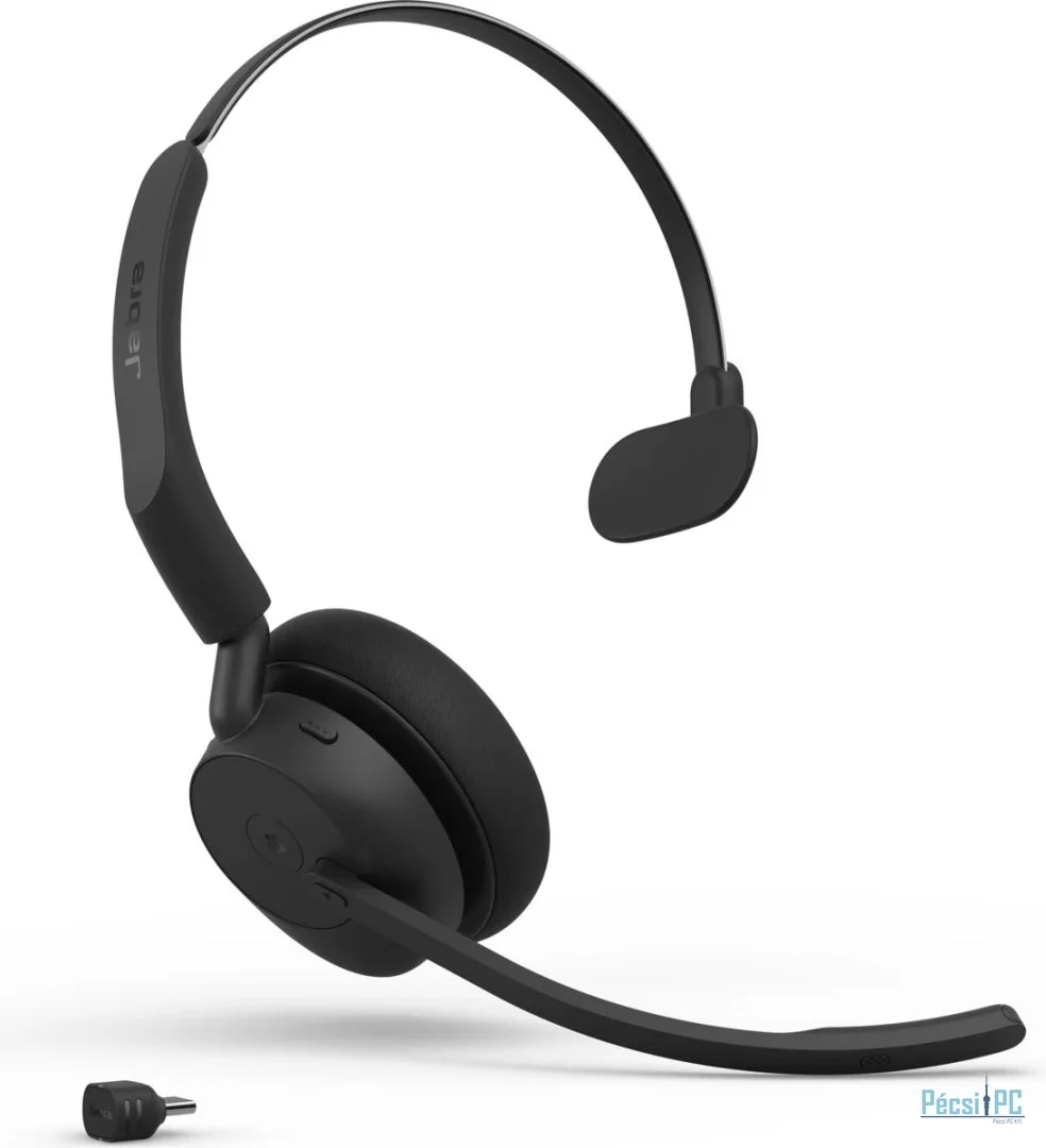 Jabra Evolve3 45 MS Mono Link 390c Wireless Bluetooth Headset Black