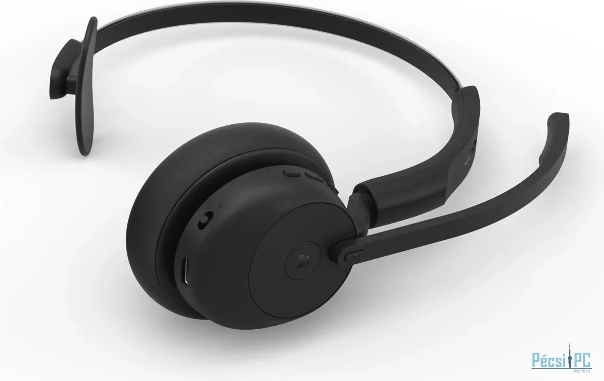 Jabra Evolve3 45 MS Mono Link 390c Wireless Bluetooth Headset Black