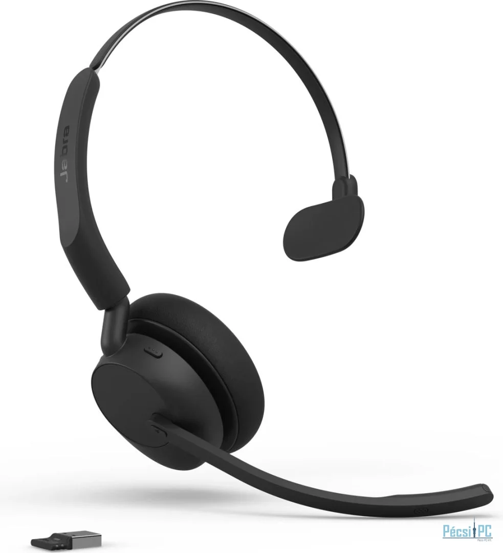 Jabra Evolve3 45 UC Mono Link 390a Wireless Bluetooth Headset Black