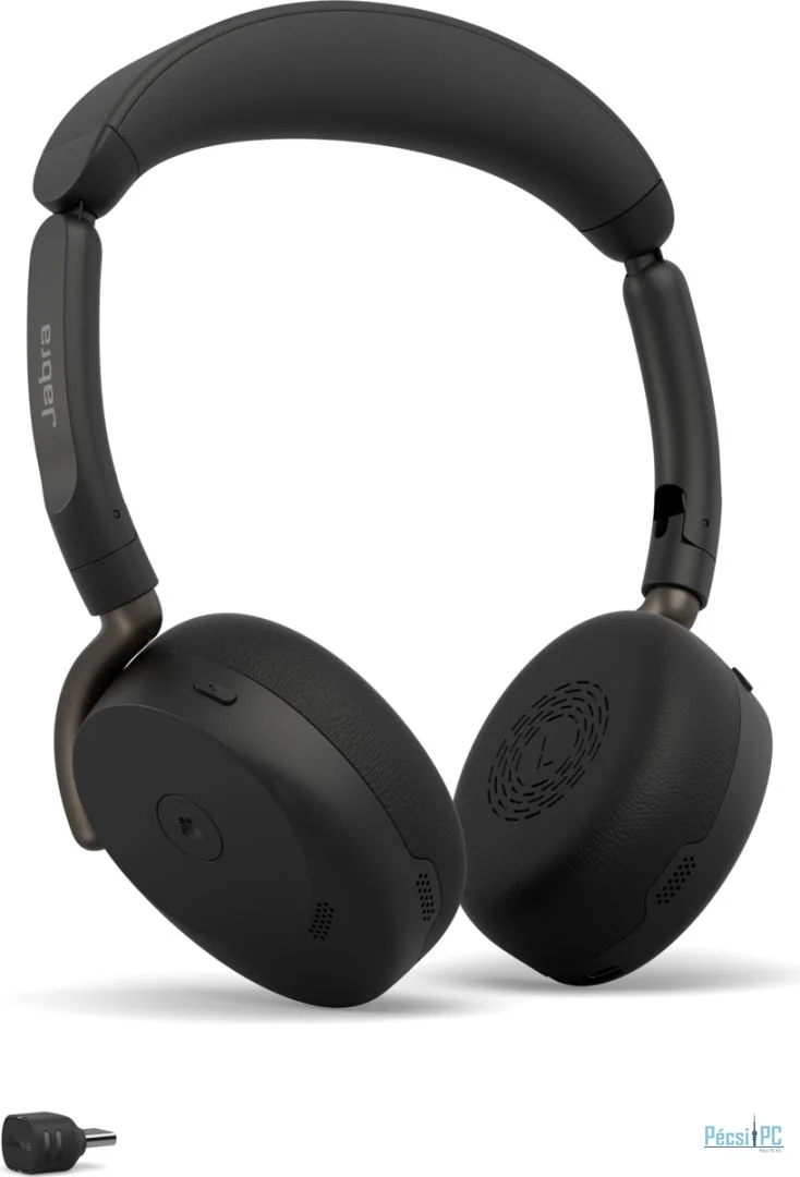 Jabra Evolve3 65 Flex MS Stereo Link390c Wireless Bluetooth Headset Black