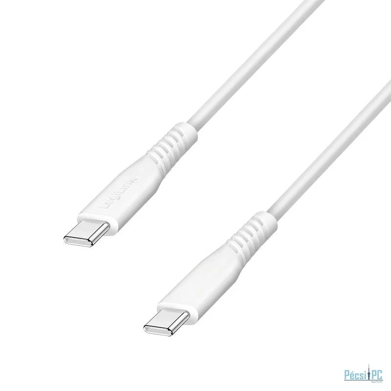 Logilink USB 2.0 Type-C cable C/M to C/M 60W 1,5m White