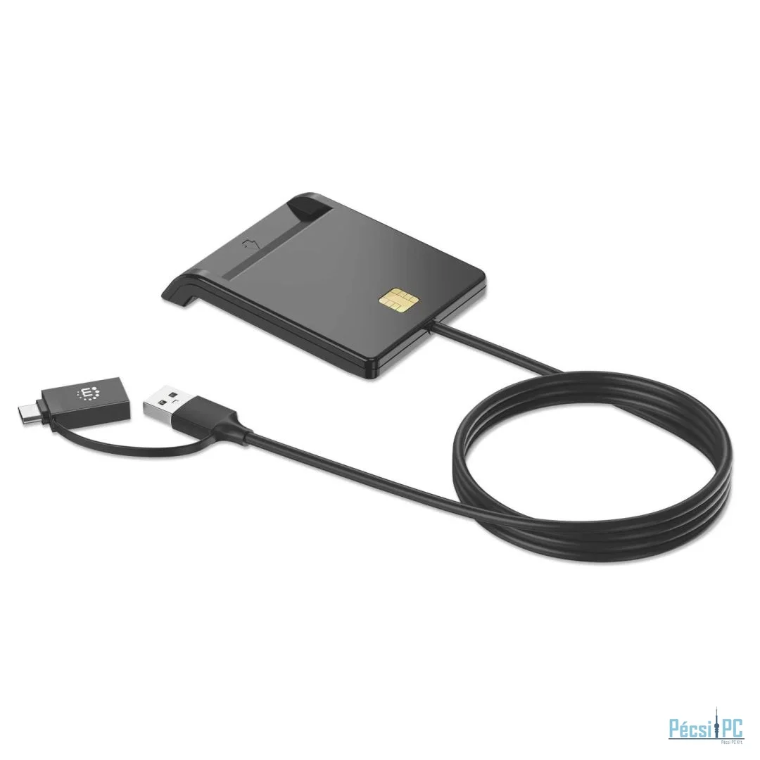 Manhattan Smart Card Reader with USB-C / USB-A Combo