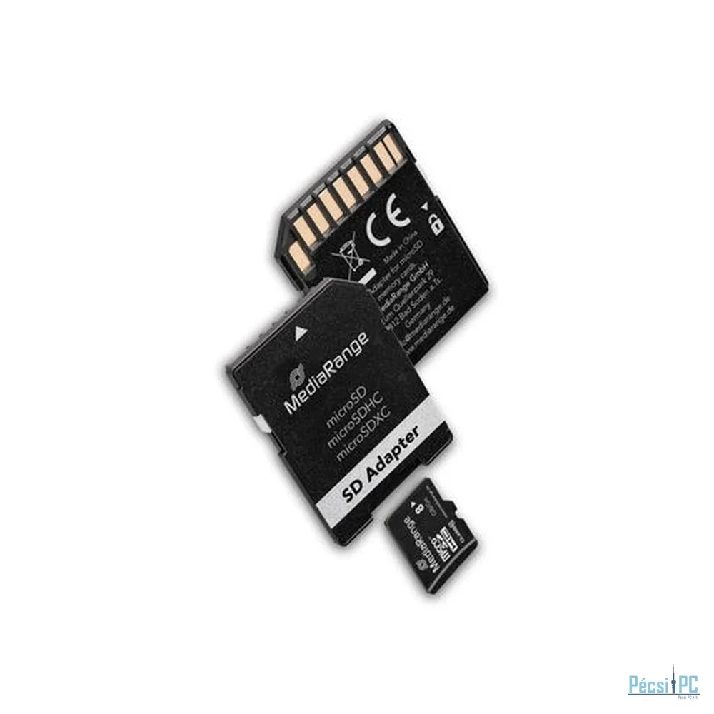 MediaRange 8GB microSDHC MR957 Class10 + adapterrel