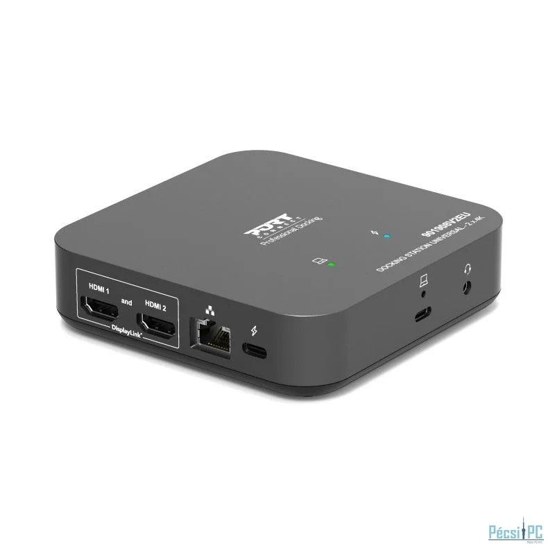 Port Designs Docking Universal Office 2x4K EU Black