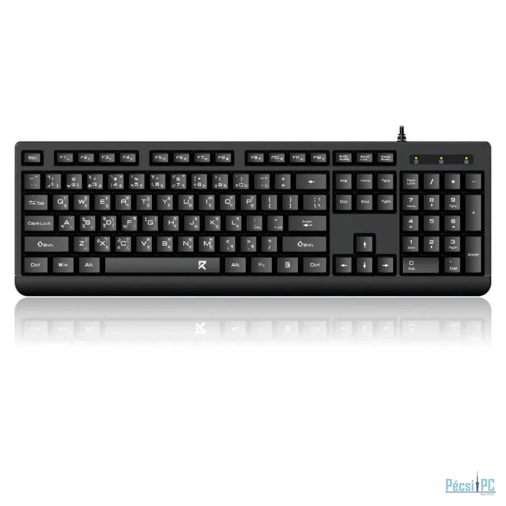 Redragon BK-7543 Wired Keyboard Black HU