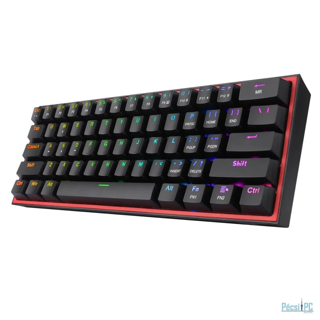 Redragon Fizz RGB, wired mechanical keyboard,RGB, red switch Black HU