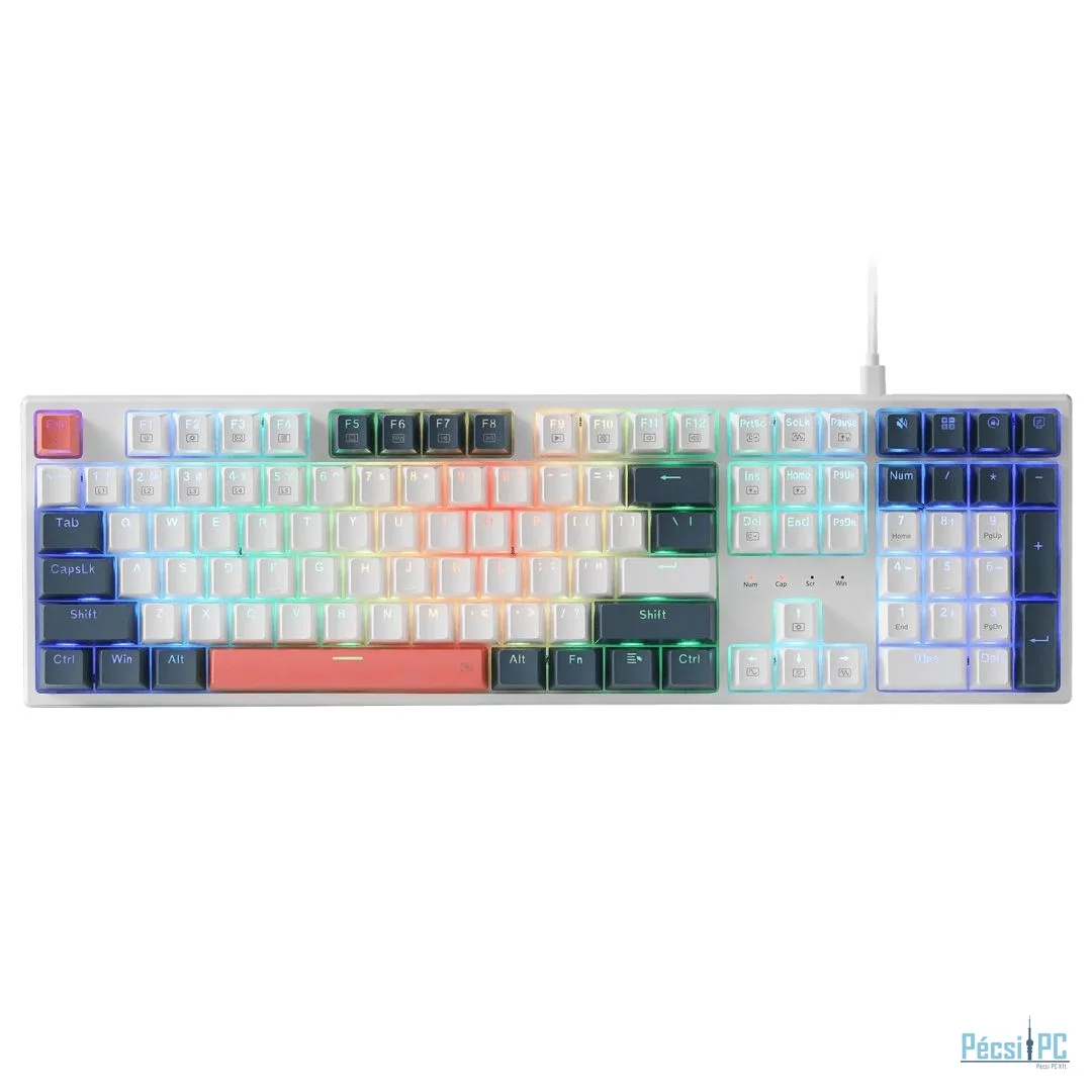 Redragon Trundle K668 Meachanical Gaming RGB Keyboard White US