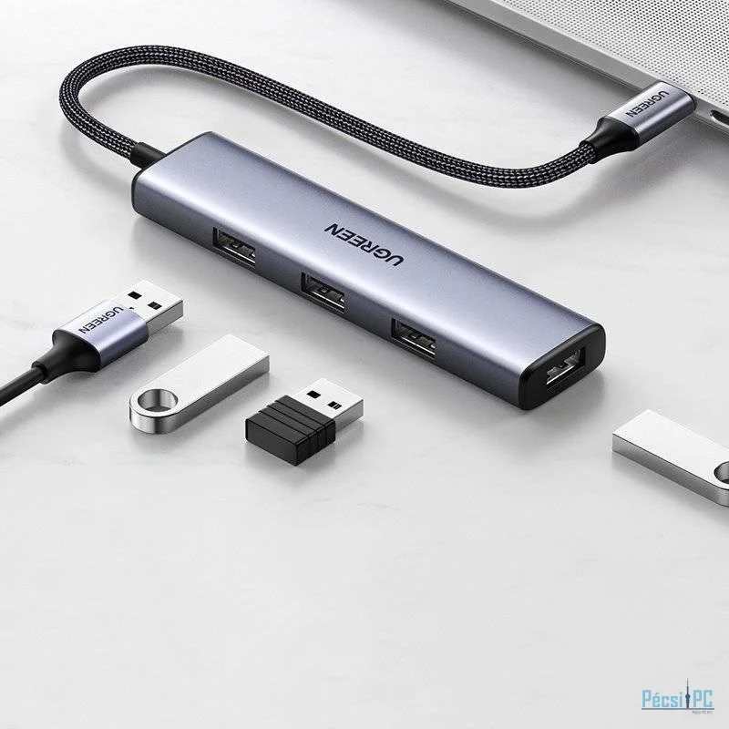 UGREEN 4-portos USB3.2 HUB Silver