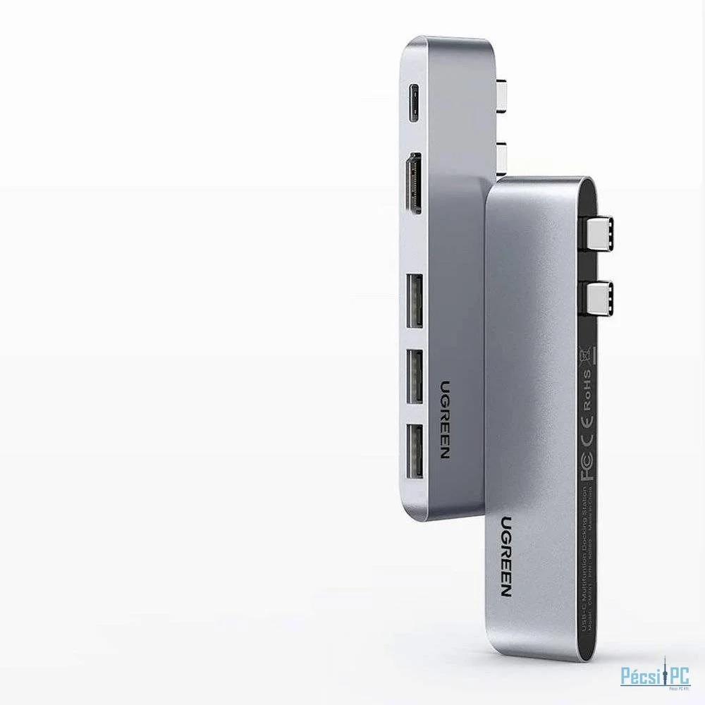 UGREEN CM251 60559 Laptop Dock/Port Replicator Silver