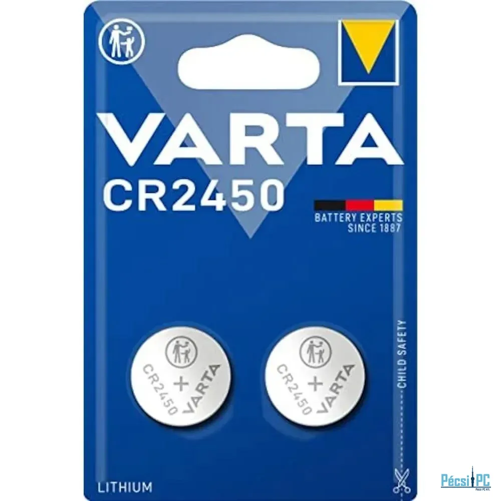 Varta CR2450 Lítium Gombelem 2db/csomag