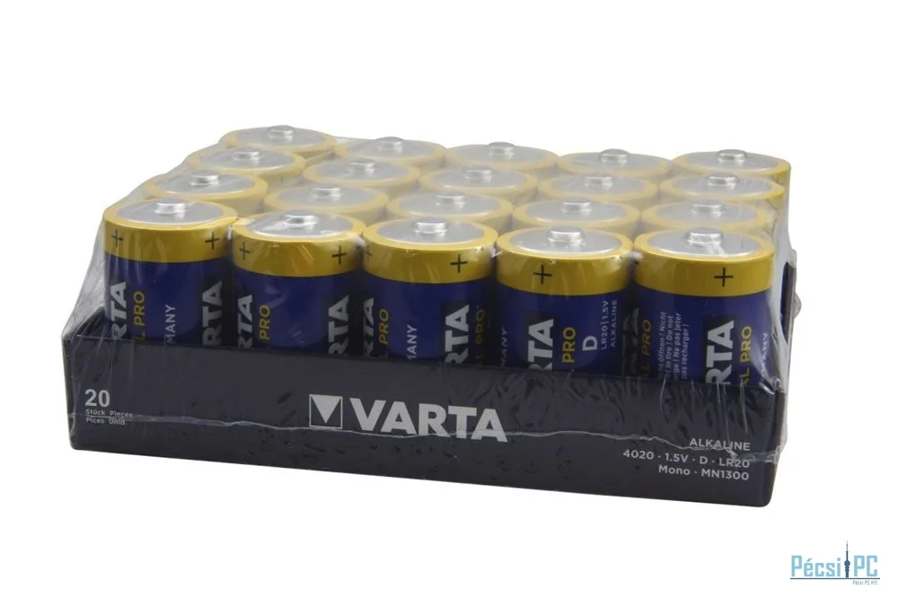 Varta Industrial Pro D (LR20) alkáli elem 20db/bliszter