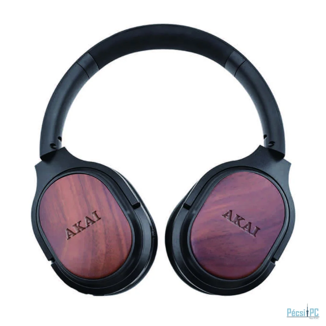 Akai Bamboo ANC Bluetooth Headset Black