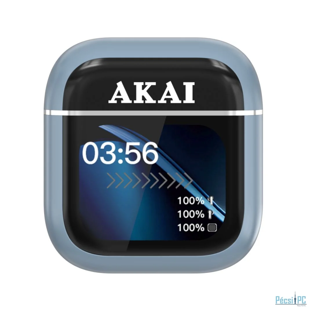 Akai BTE-J600BL AENC Bluetooth Headset Blue