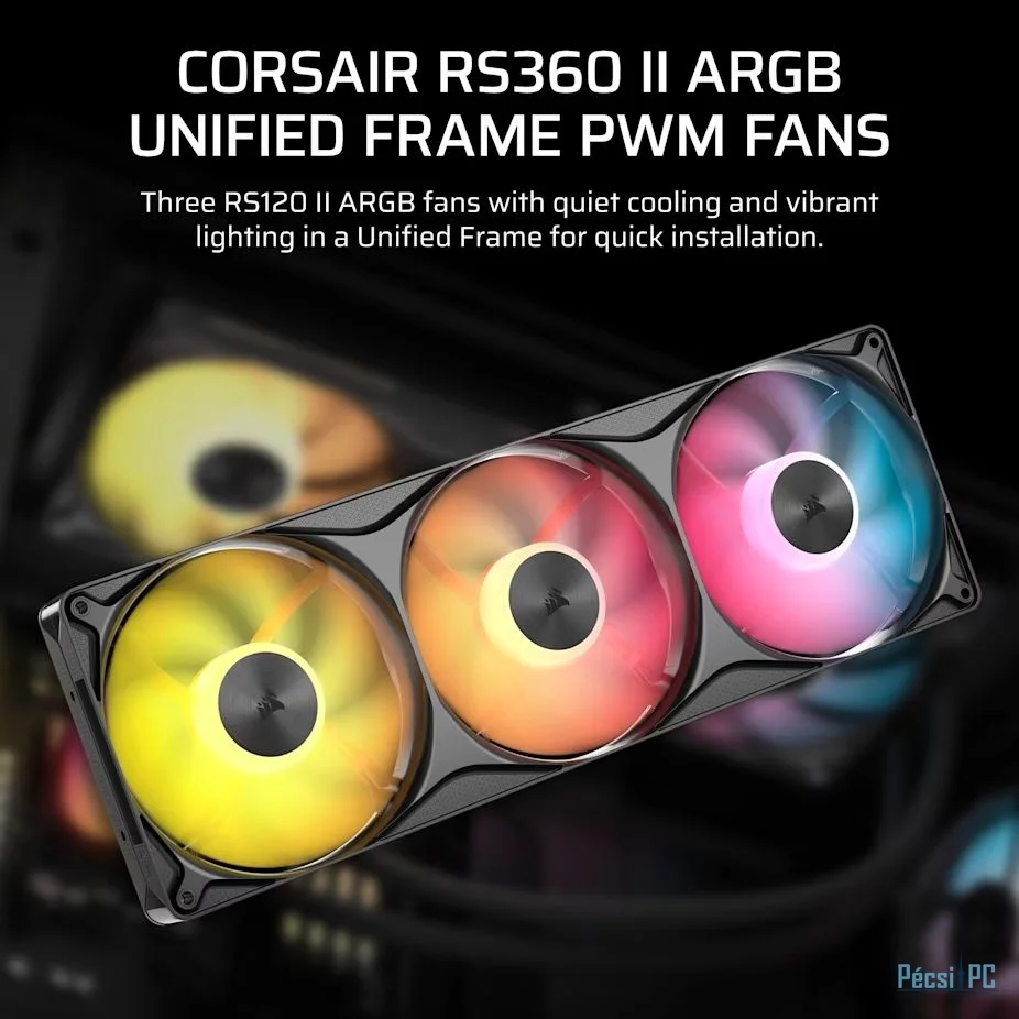 Corsair RS360 II ARGB Unified Frame PWM Black