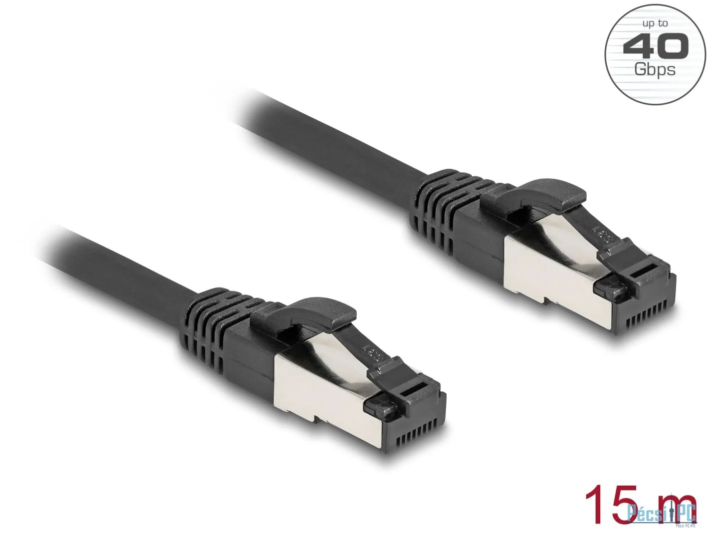 DeLock CAT8.1 S-FTP Patch Cable 15m Black