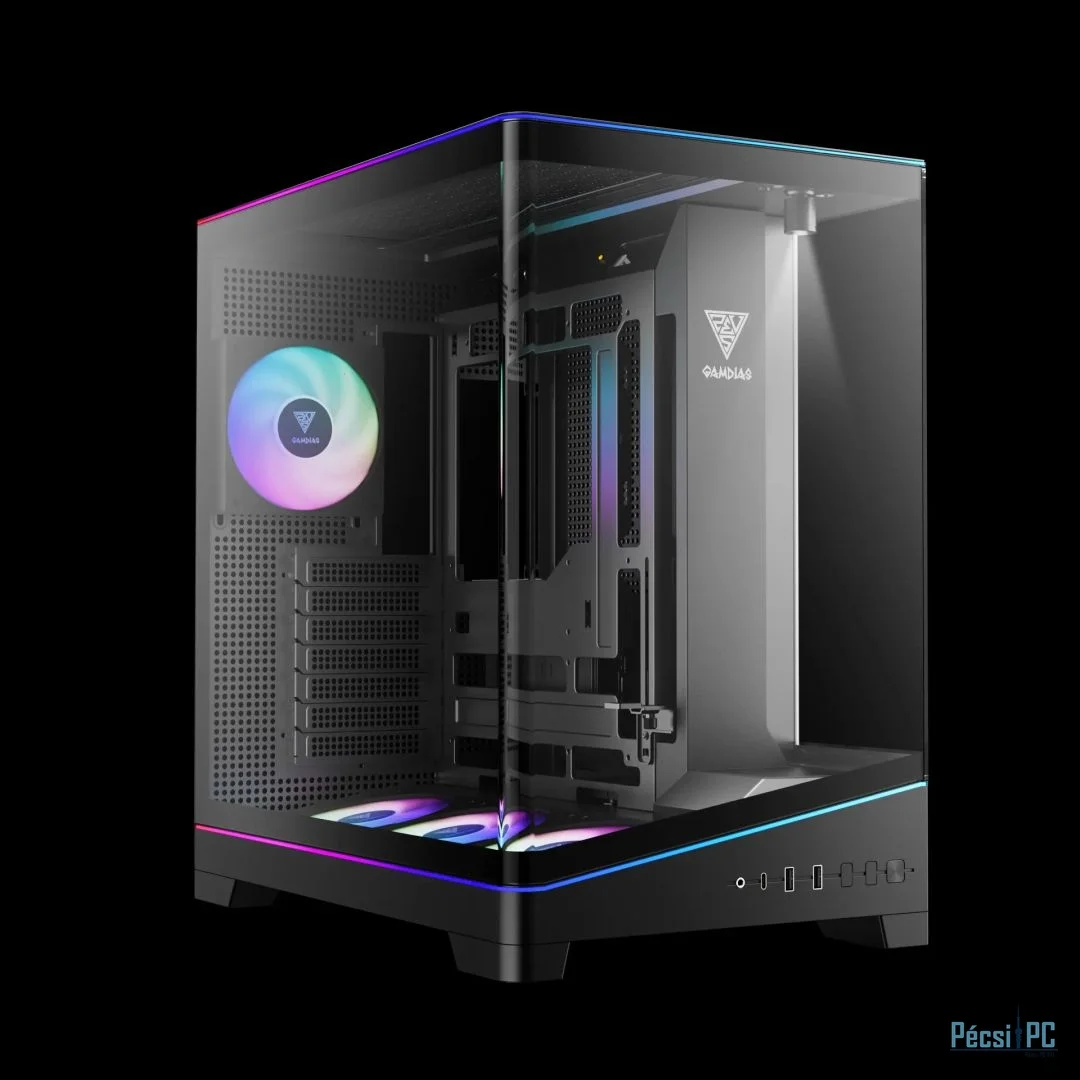 Gamdias Atlas P6 CG Tempered Glass Black