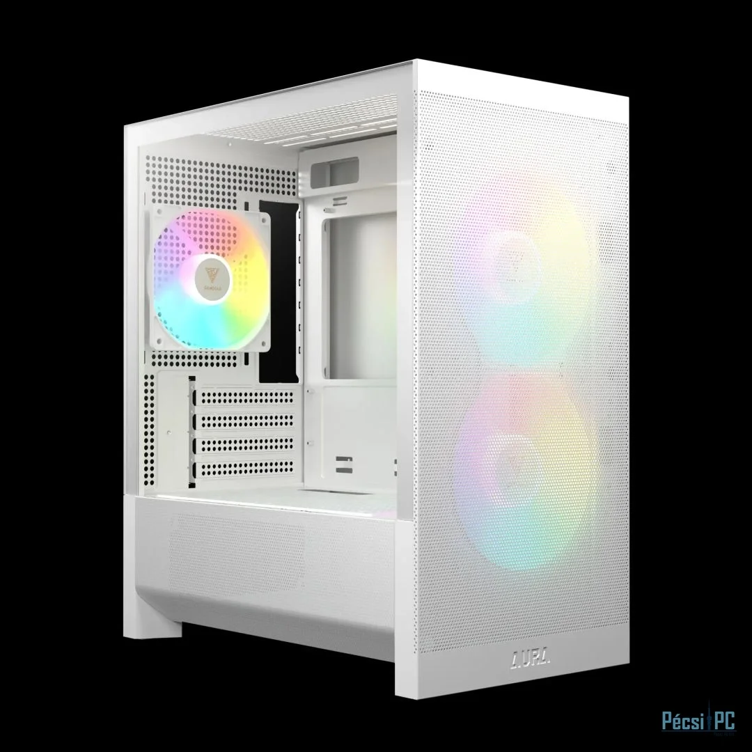 Gamdias Aura GC15M ARGB Tempered Glass White