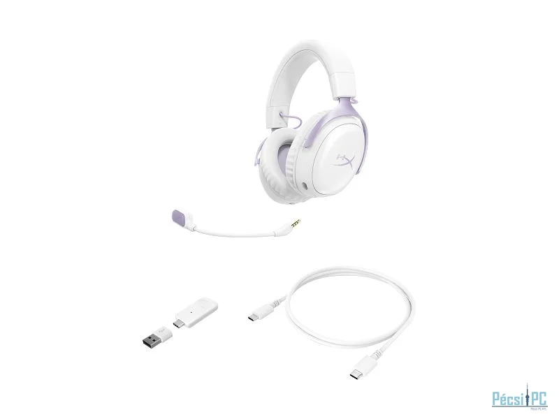 HP HyperX Cloud III S Wireless Bluetooth Gaming Headset Levander