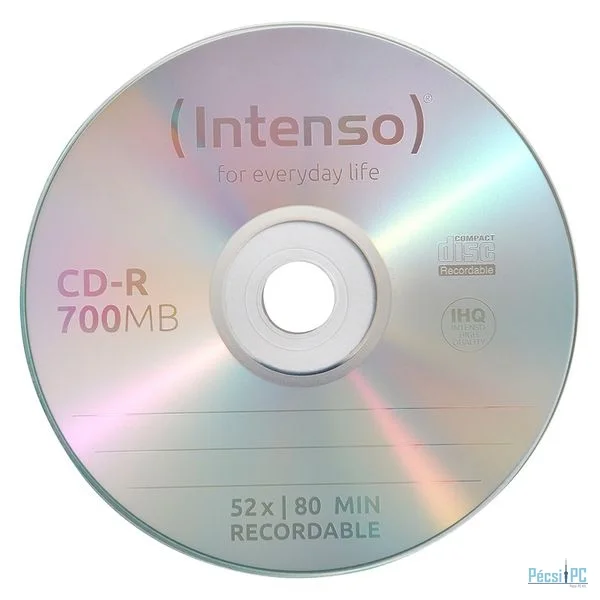 Intenso CD-R 80 52x Cake Box 25db/henger (25-ös címke)