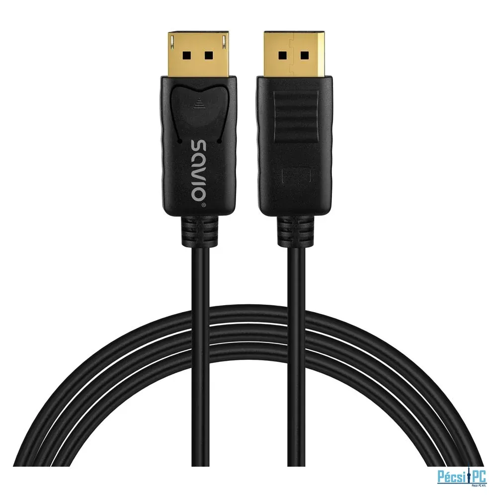 Savio CL-204 DisplayPort v1.4 cable 1m Black